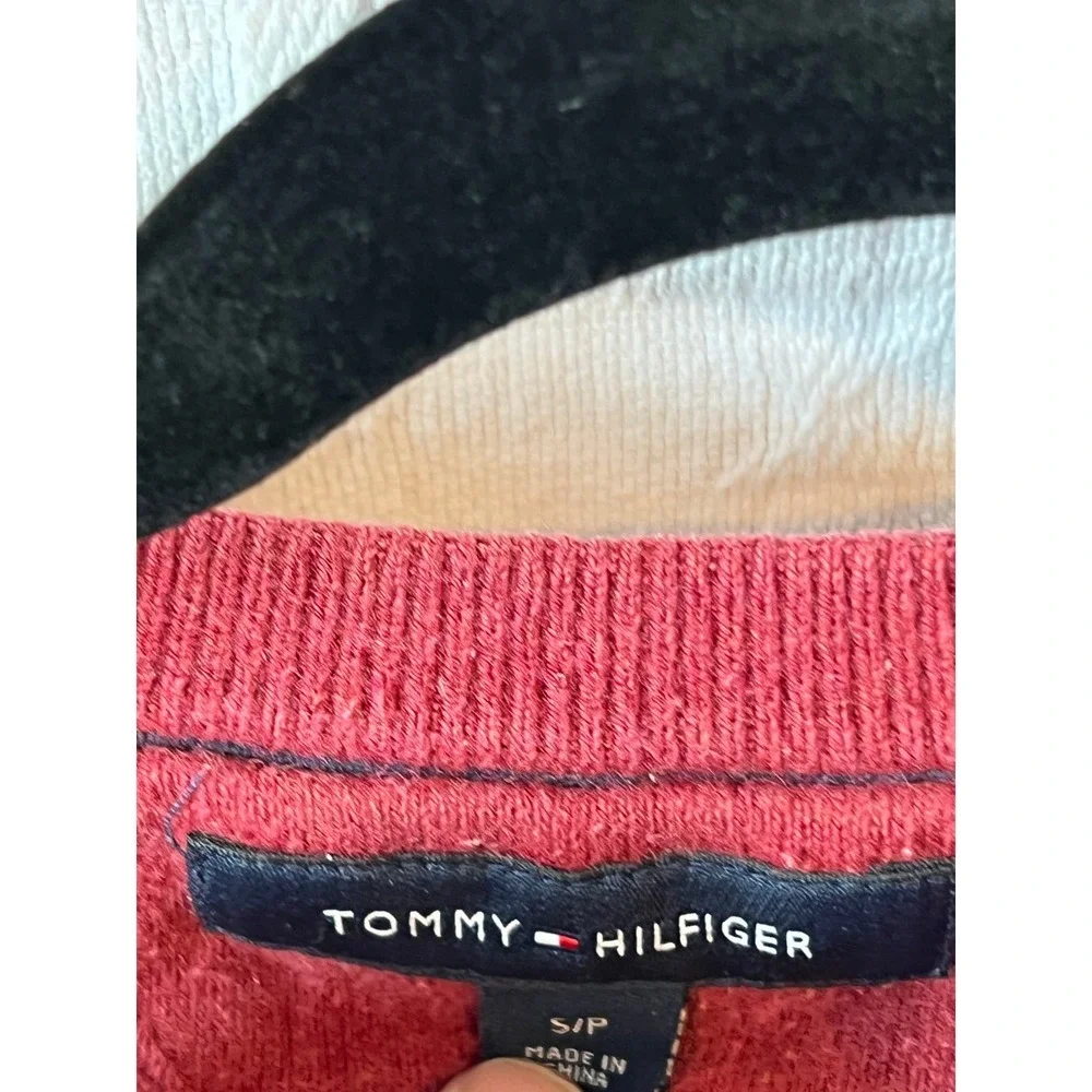 Tommy Hilfiger Red Crewneck Sweater Mens S